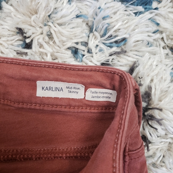 Mavi Karlina Mid Rise Skinny Cargo Pants Jeans Stretchy Pink Coral Casual Preppy - Picture 8 of 11